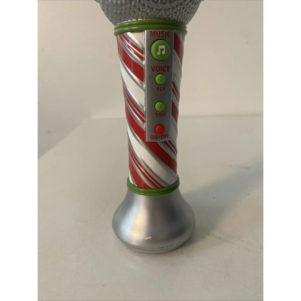 Hallmark Christmas Merry Okee Karaoke Microphone Elf Voice Changer Tested Works!